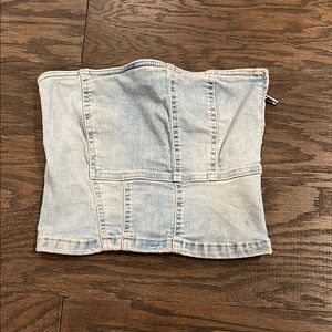 Denim Corset Top